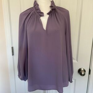 Vici Lavender Ruffled Blouse